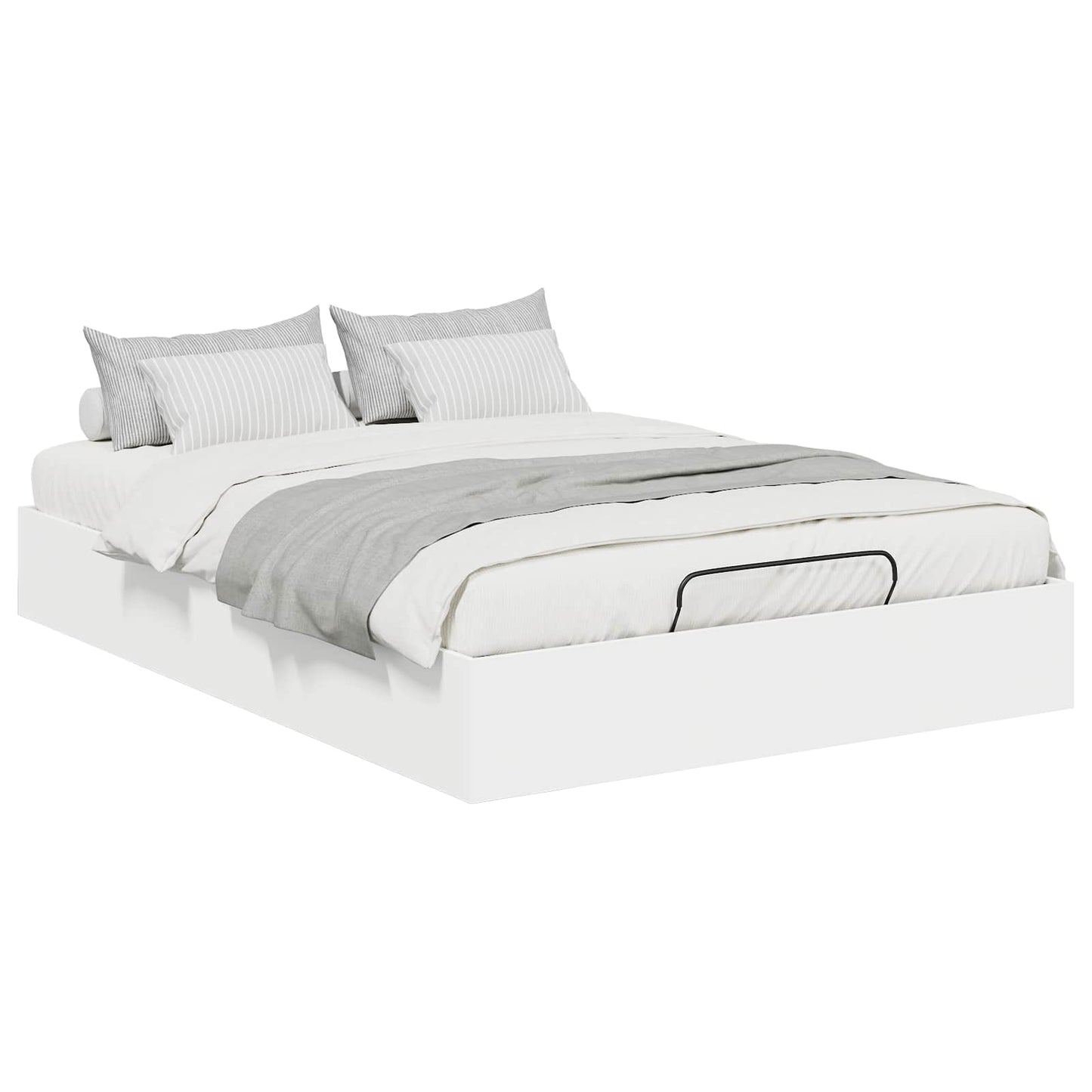 vidaXL Κρεβάτι Οθωμανικού Τύπου Λευκό 135 x 190 cm