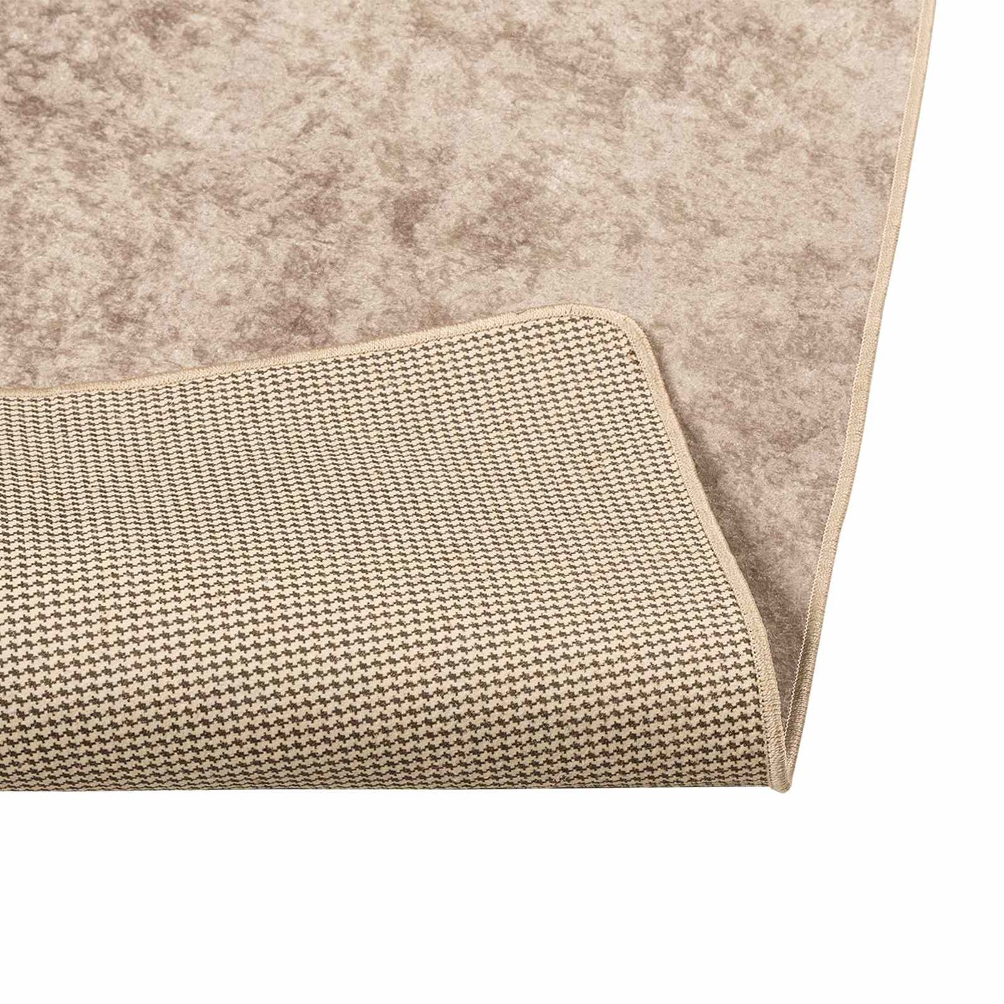 vidaXL Χαλί Runner MARSA Μπεζ 80 x 150 cm Πολυέστερ και PVC