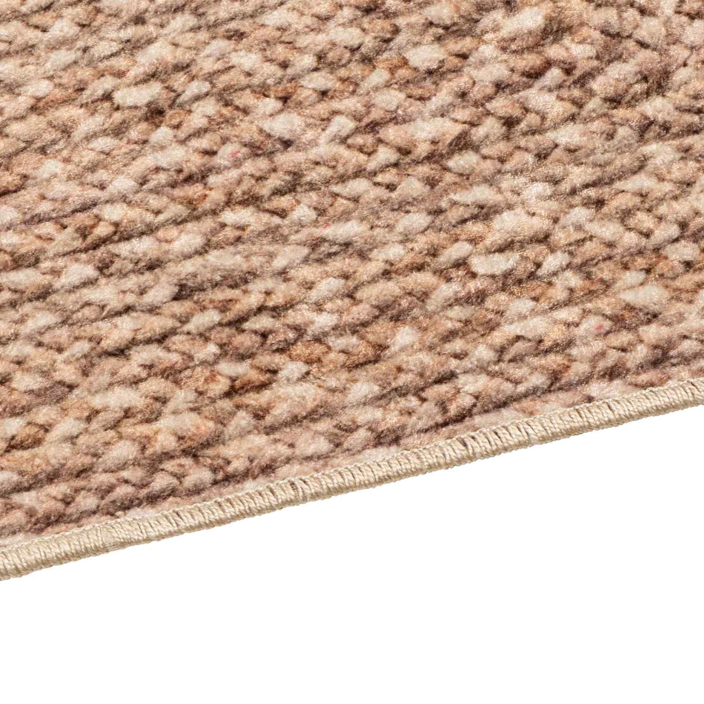 vidaXL Χαλί Runner MARSA Καφέ 100 x 400 cm Πολυέστερ και PVC