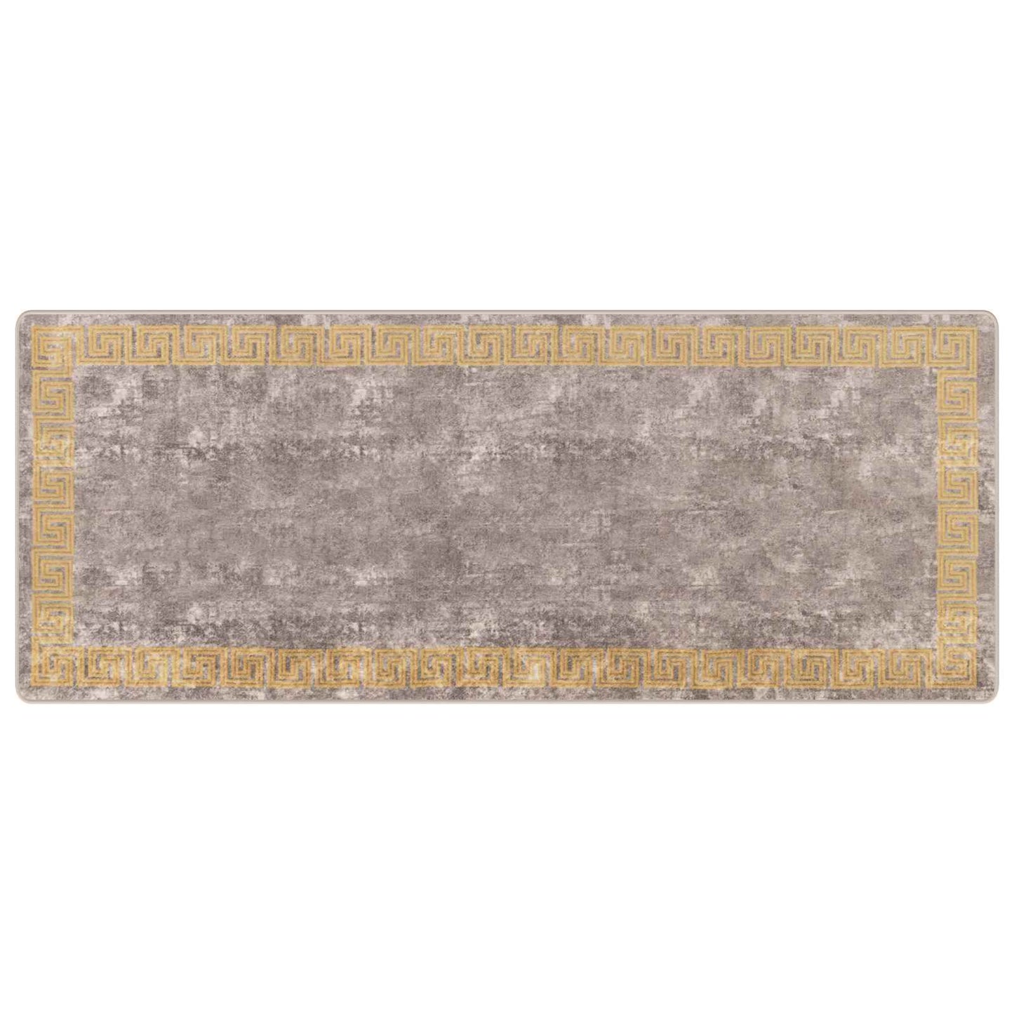 vidaXL Χαλί Runner MARSA Γκρι και Χρυσό 100 x 250 cm Πολυέστερ και PVC