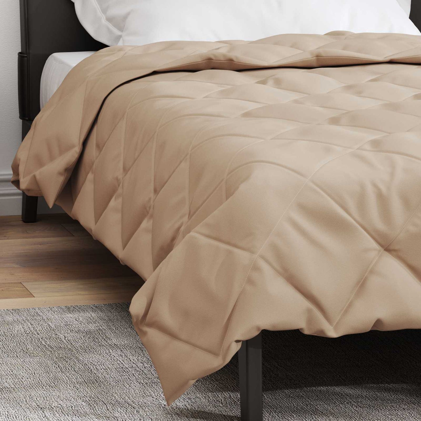 vidaXL Καλοκαιρινό Παπλωματοθήκη 220 x 140 cm Καλοκαίρι Taupe