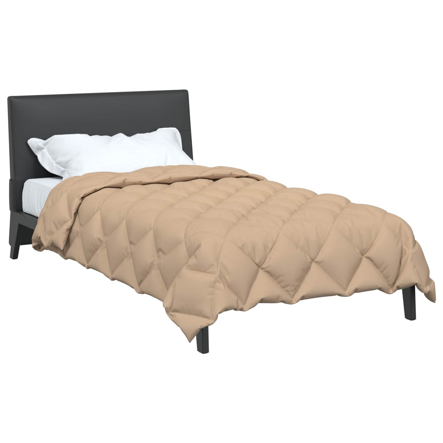 vidaXL Χειμερινό Παπλωματοθήκη 155 x 200 εκ. 450 gsm Taupe