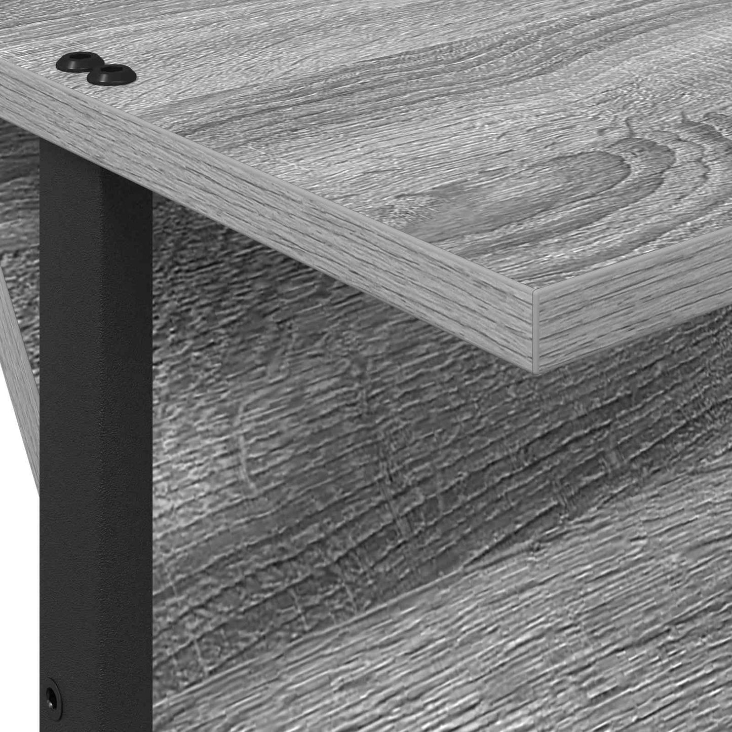 vidaXL Ράφι Περιοδικών Γκρίζο Σονομα 68 x 40 x 123.5 εκ.