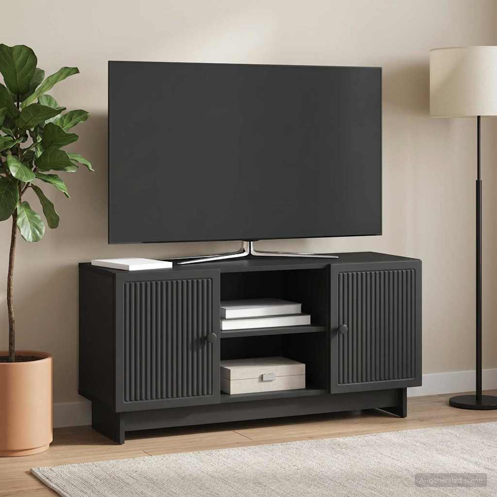 vidaXL Ντουλάπι TV 102 x 34,5 x 50 εκ. Μαύρο Επεξεργασμένο Ξύλο