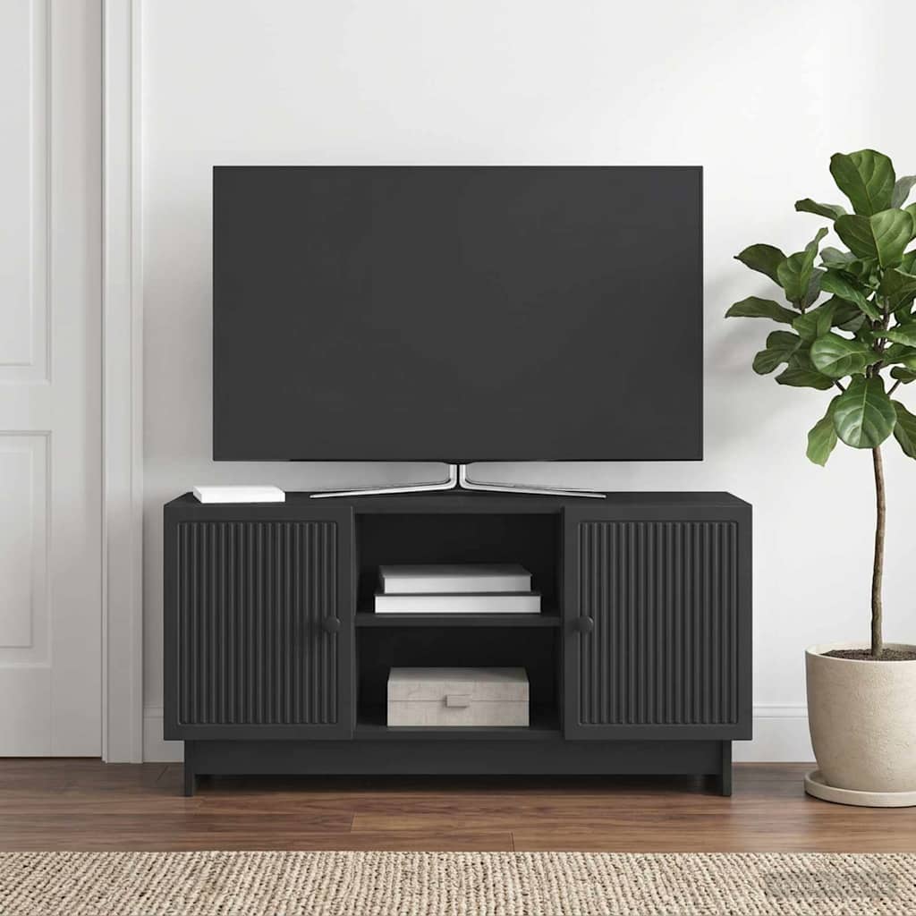 vidaXL Ντουλάπι TV 102 x 34,5 x 50 εκ. Μαύρο Επεξεργασμένο Ξύλο