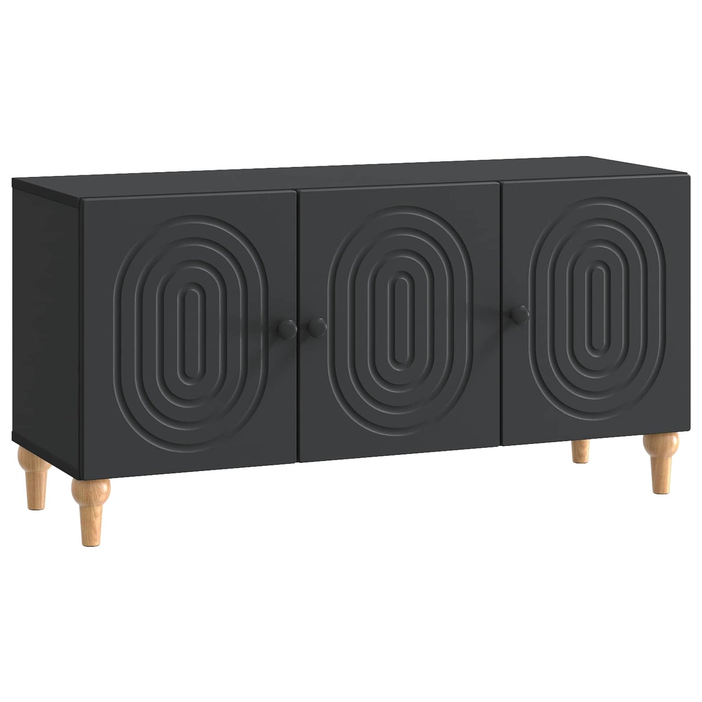 vidaXL Ντουλάπι TV 99 x 34,5 x 50 εκ. Μαύρο Επεξεργασμένο Ξύλο