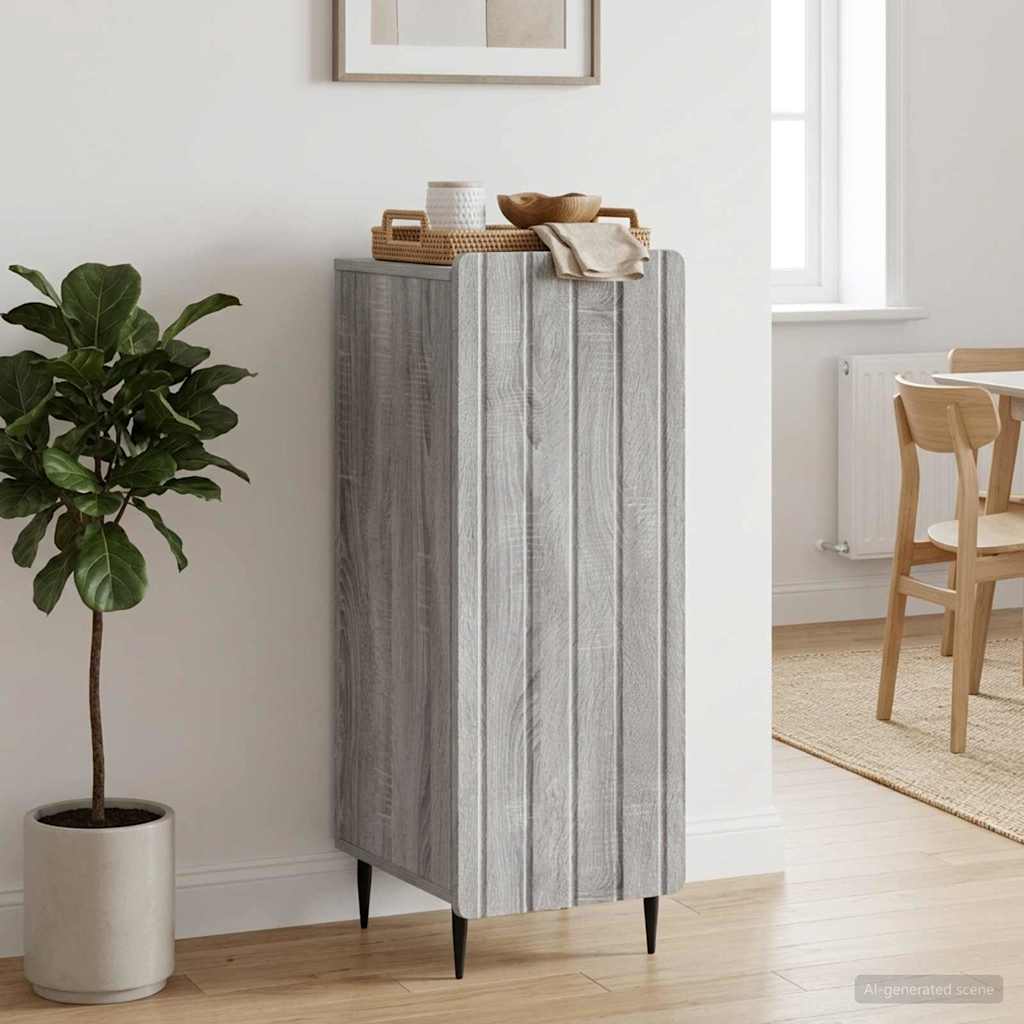 vidaXL Πλαϊνό γραφείο Γκρι Sonoma 34,5 x 33 x 92 εκ.