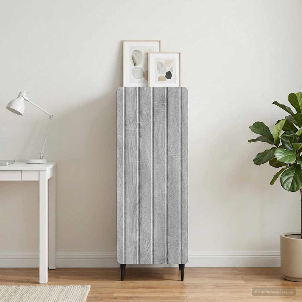 vidaXL Πλαϊνό γραφείο Γκρι Sonoma 34,5 x 33 x 92 εκ.