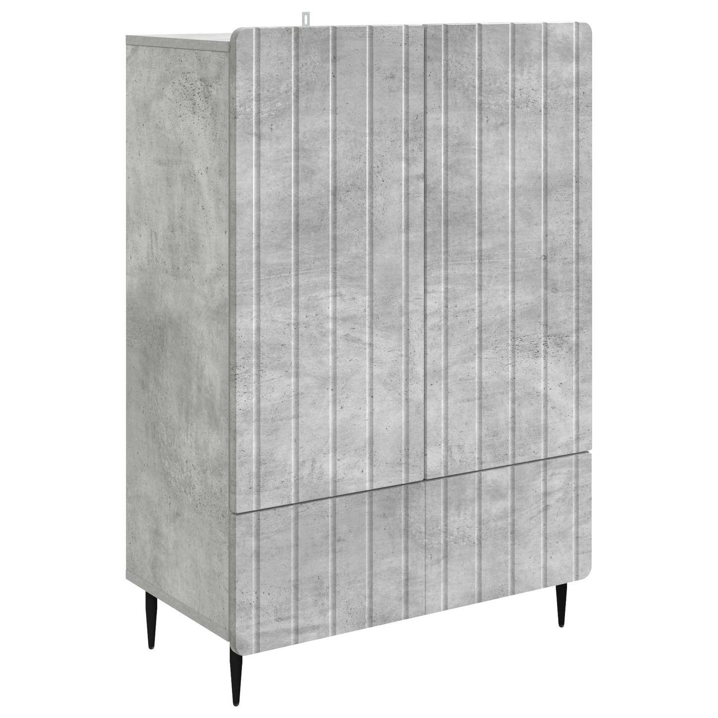 vidaXL Πλαϊνό γραφείο Γκρι Σκυροδέματος 66 x 34,5 x 97 εκ.