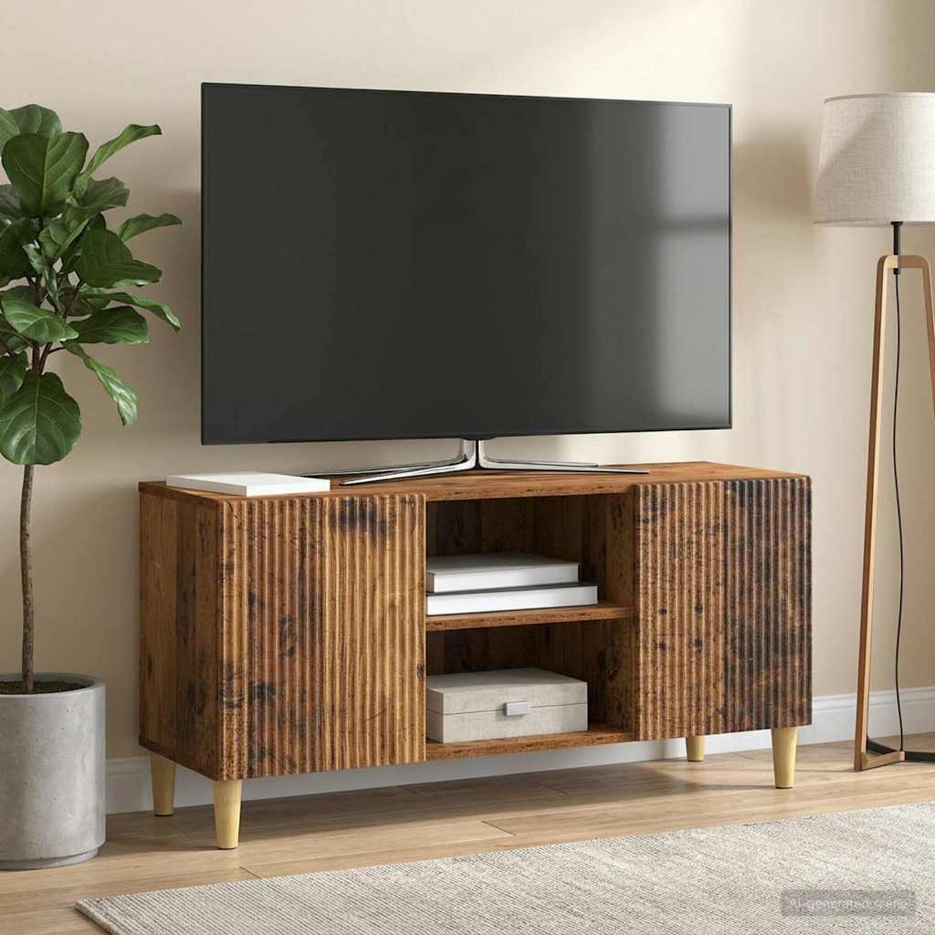vidaXL Ντουλάπι TV 102 x 34,5 x 50 εκ. Παλαιωμένο ξύλο