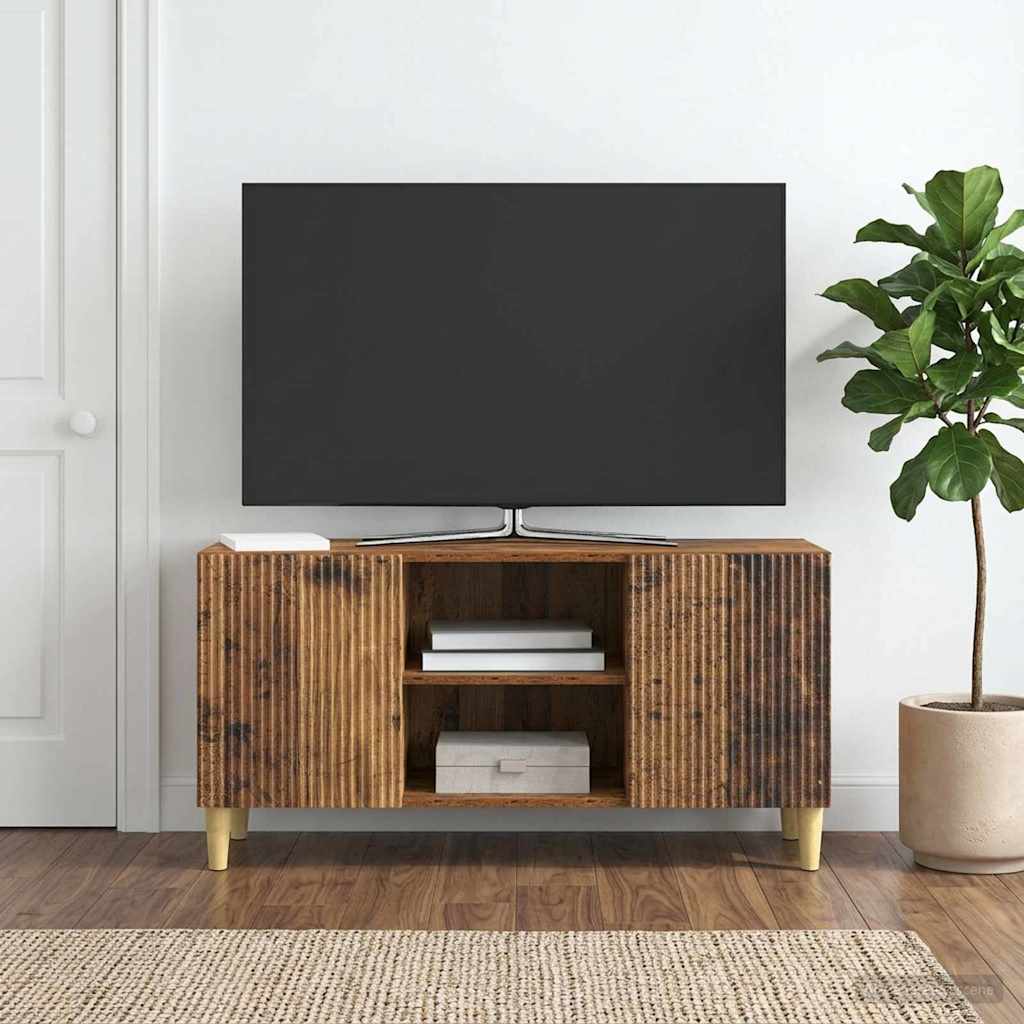 vidaXL Ντουλάπι TV 102 x 34,5 x 50 εκ. Παλαιωμένο ξύλο