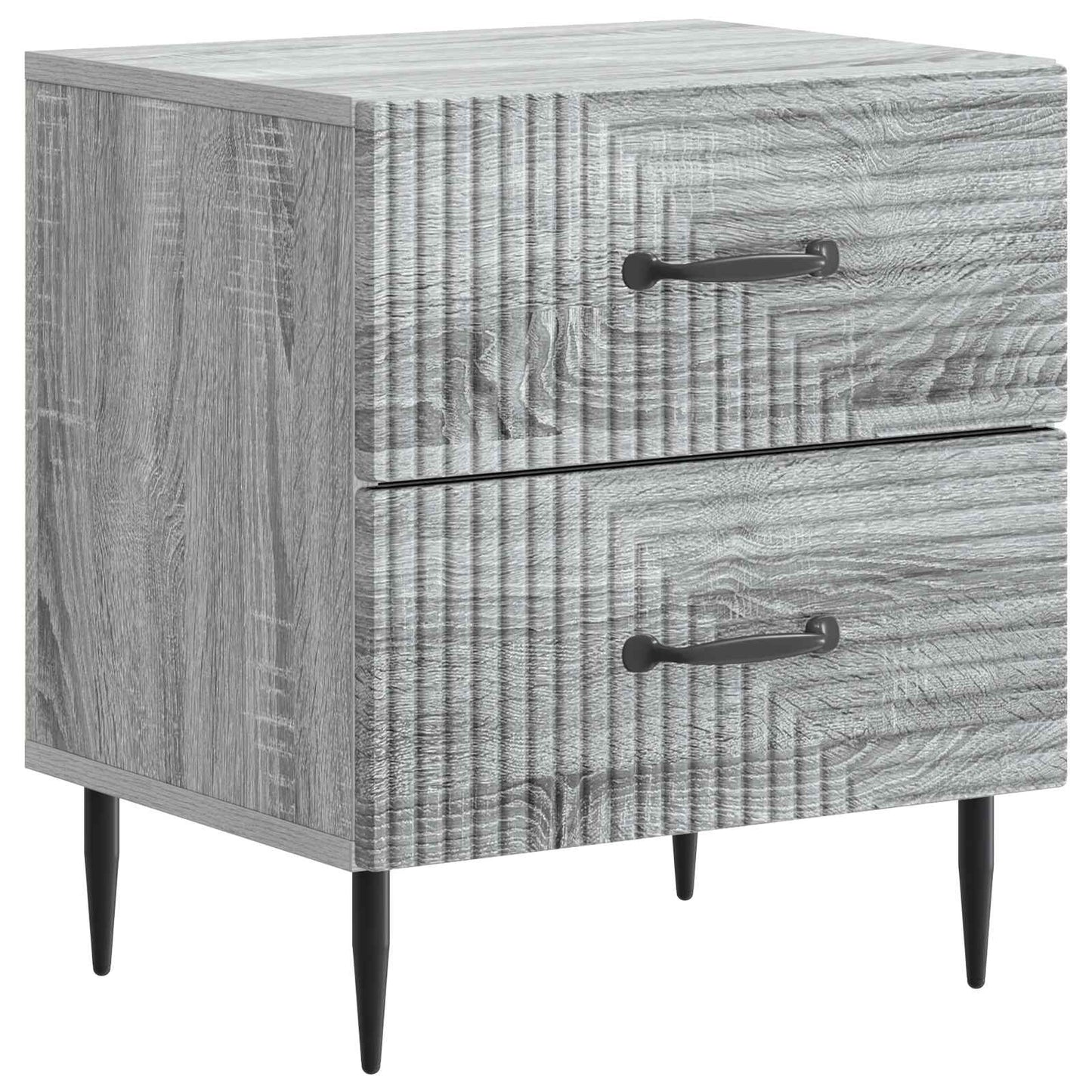 vidaXL Κομοδίνο Γκρι Sonoma 43 x 34,5 x 47,5 εκ Επεξεργασμένο Ξύλο