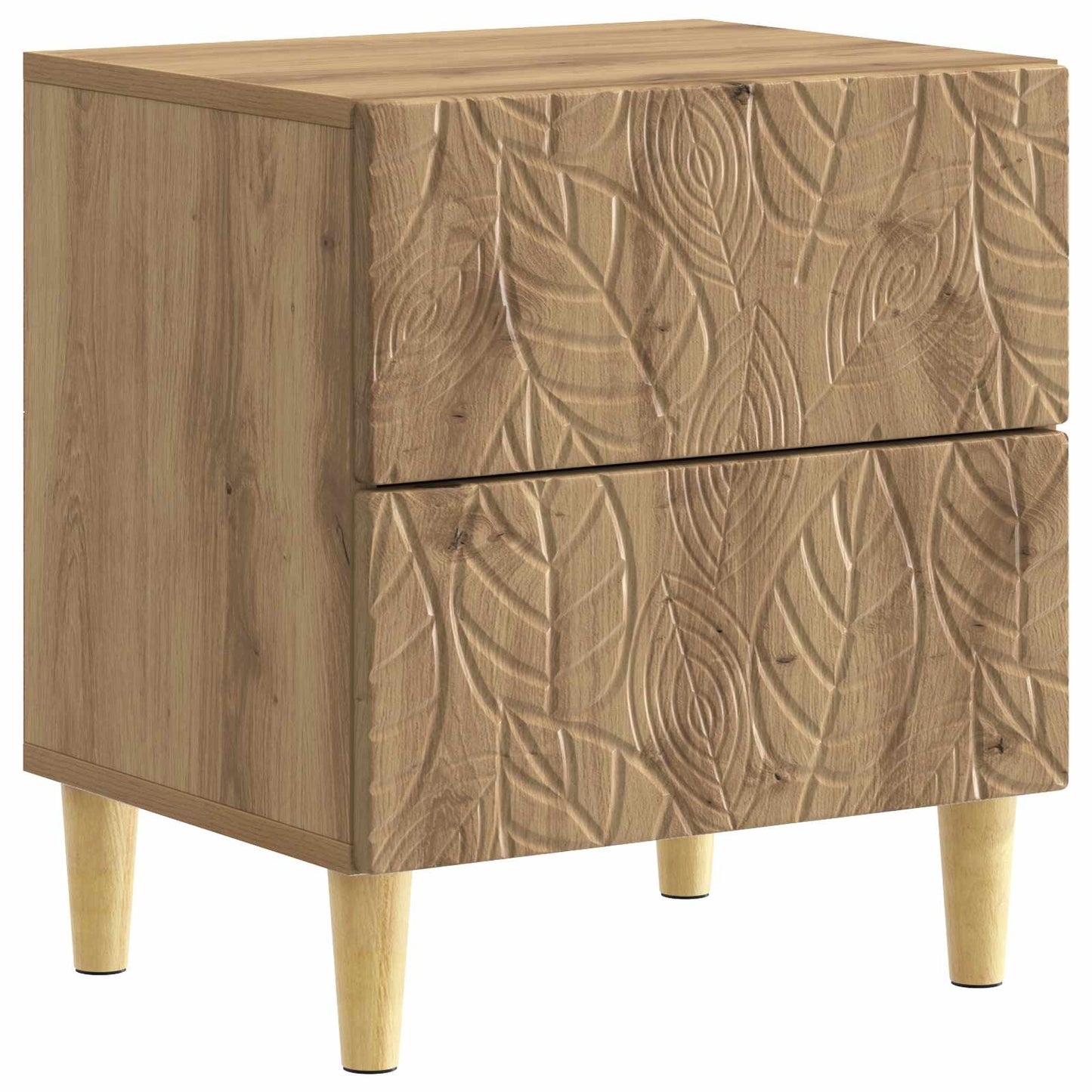 vidaXL Κομοδίνο 2 τεμ. Artisan Δρυς 43 x 34,5 x 48 εκ