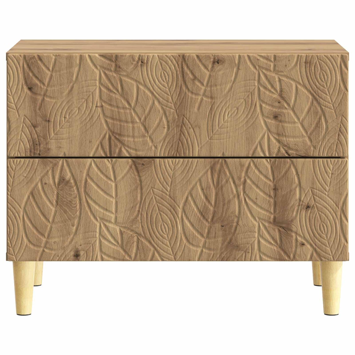 vidaXL Κομοδίνο Artisan Δρυς 62 x 34,5 x 48 εκ Επεξεργασμένο Ξύλο