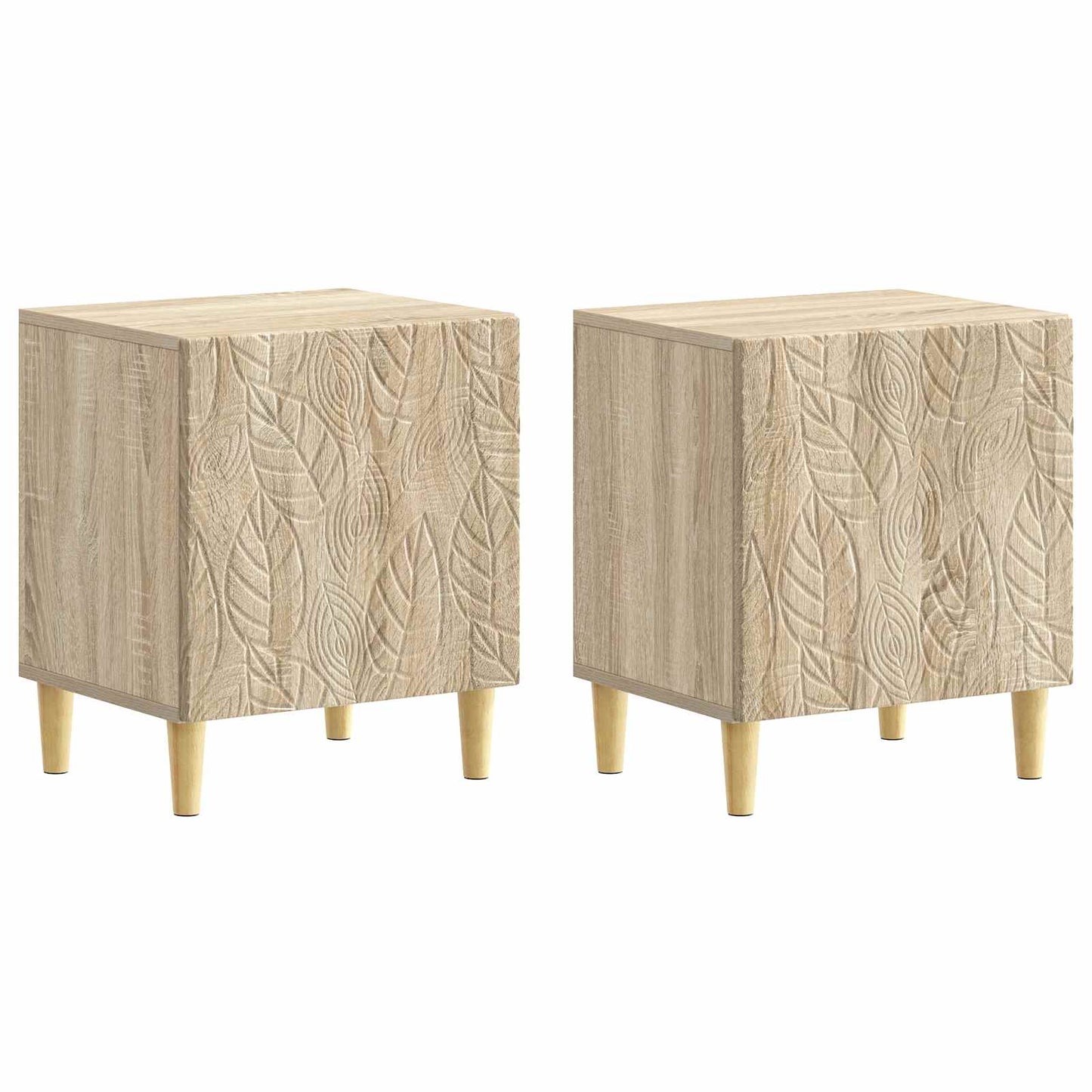vidaXL Κομοδίνο 2 τεμ. Sonoma Δρυς 43 x 34,5 x 50 εκ