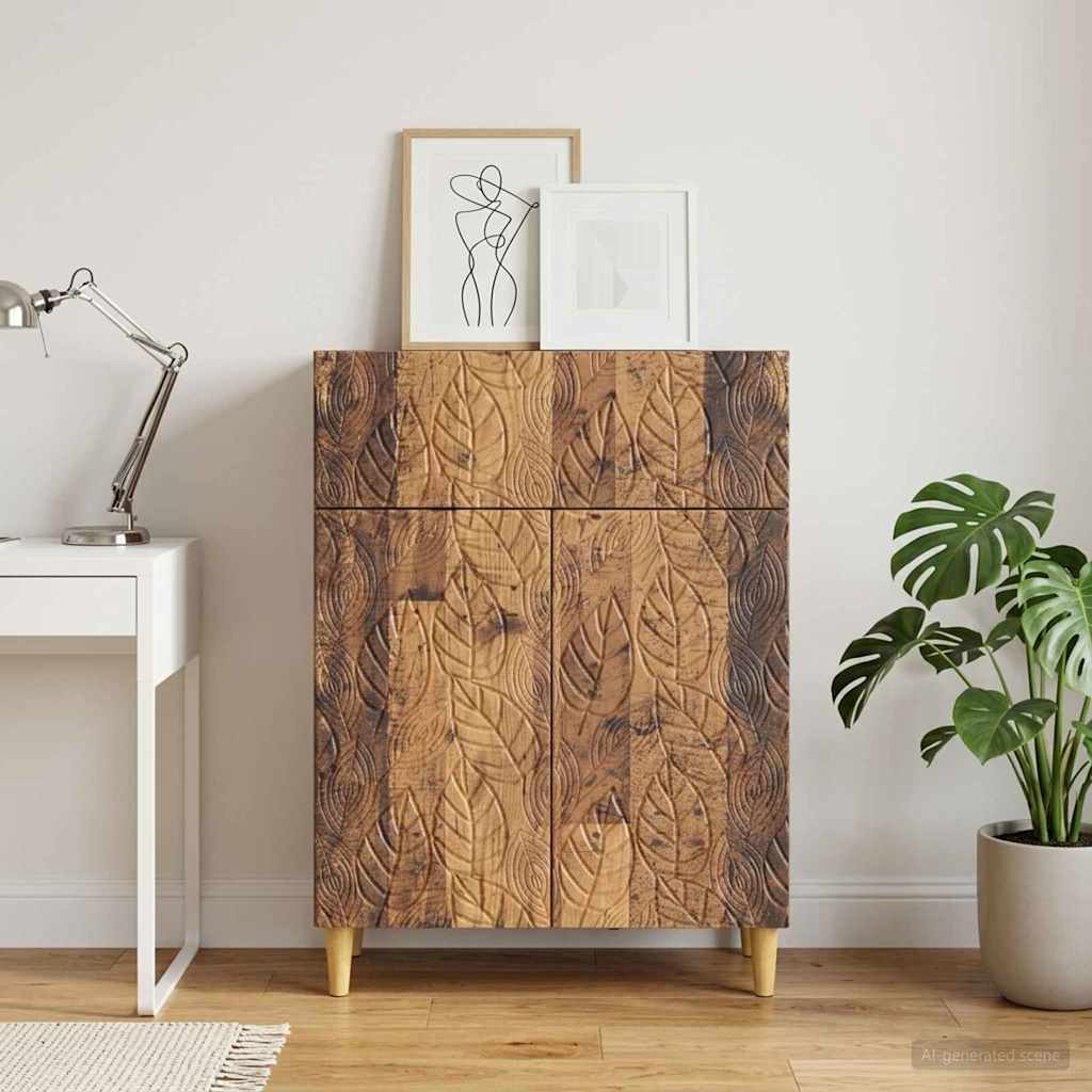 vidaXL Πλαϊνό γραφείο Παλαιωμένο ξύλο 66 x 34,5 x 90 εκ