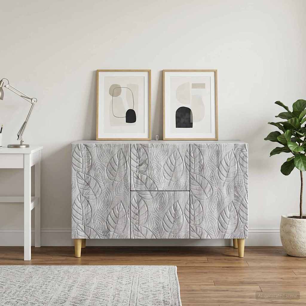 vidaXL Πλαϊνό γραφείο Γκρι Sonoma 89 x 34,5 x 60 εκ.