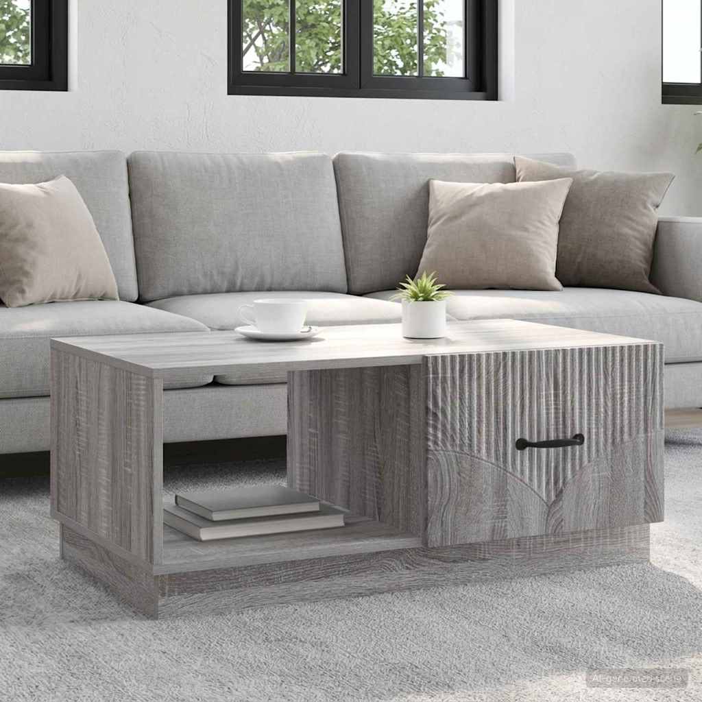vidaXL Τραπεζάκι σαλονιού Γκρι Sonoma 90 x 50 x 37 εκ