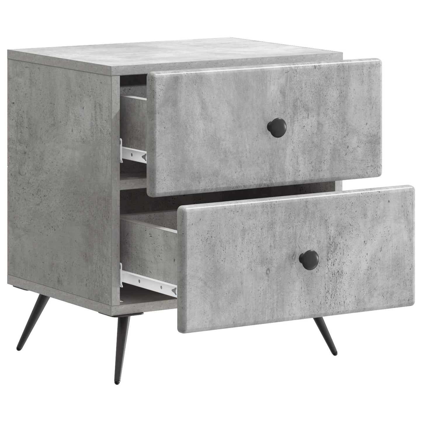 vidaXL Κομοδίνο Γκρι Σκυροδέματος 43 x 34,5 x 47,5 εκ