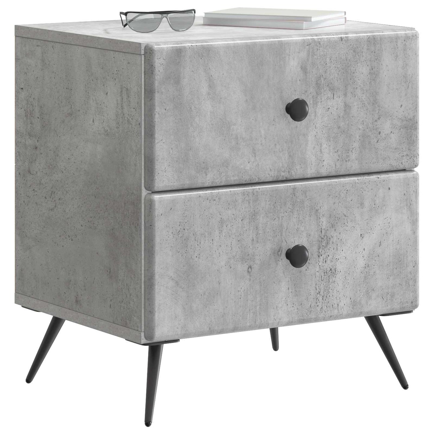 vidaXL Κομοδίνο Γκρι Σκυροδέματος 43 x 34,5 x 47,5 εκ