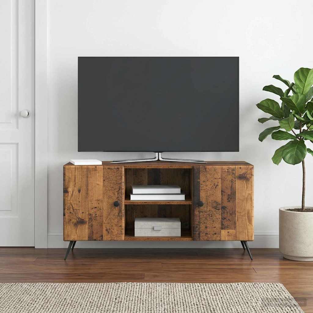 vidaXL Ντουλάπι TV 102 x 34,5 x 50 εκ. Παλαιωμένο ξύλο