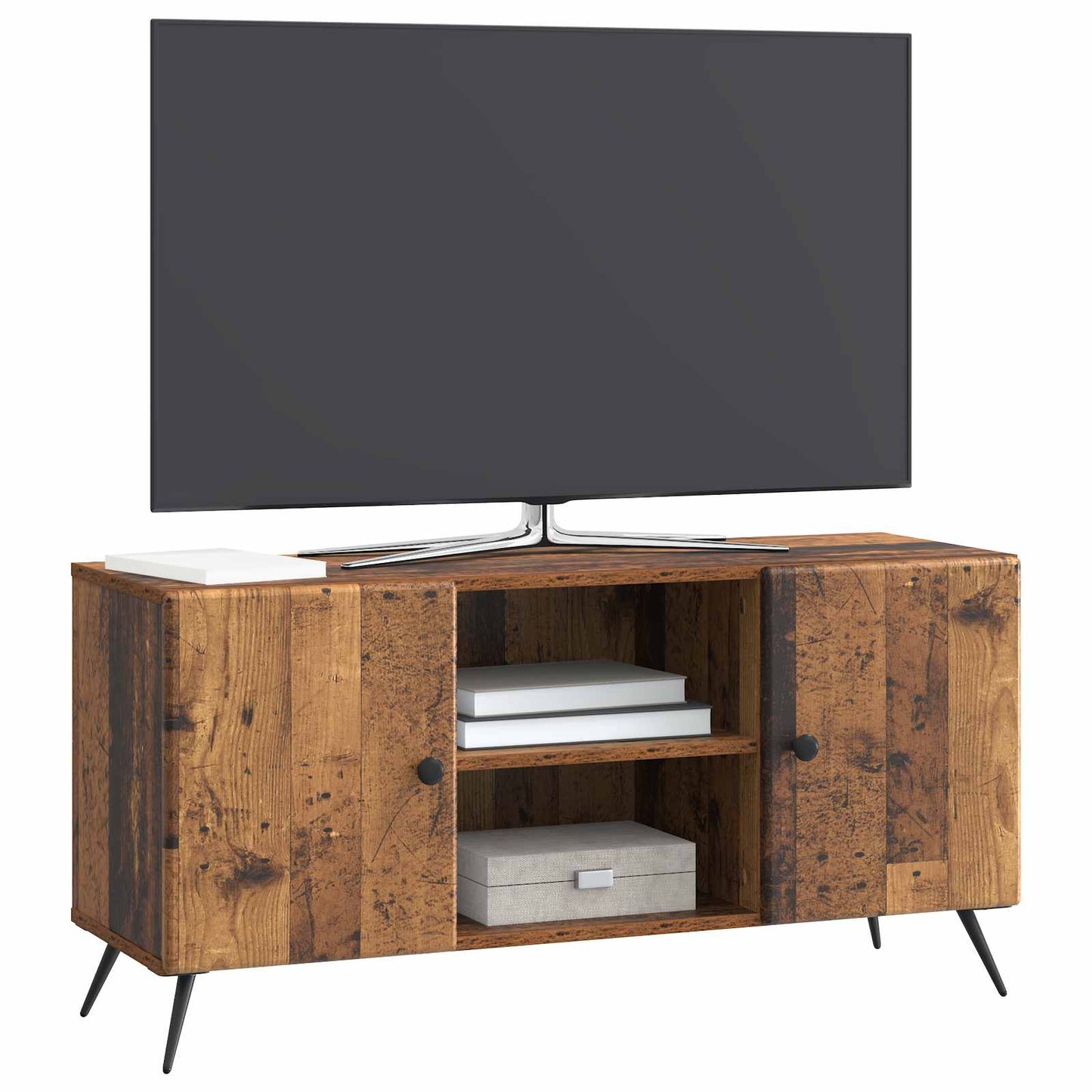 vidaXL Ντουλάπι TV 102 x 34,5 x 50 εκ. Παλαιωμένο ξύλο