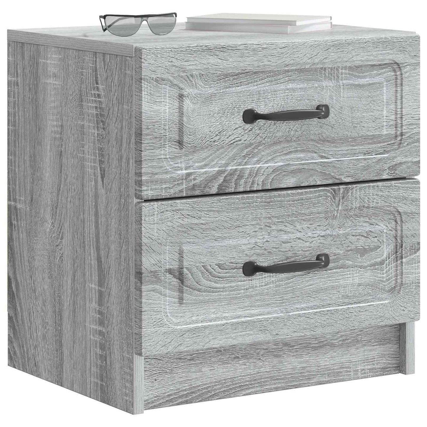 vidaXL Κομοδίνο 2 τεμ. Γκρι Sonoma 43 x 34,5 x 44,5 εκ