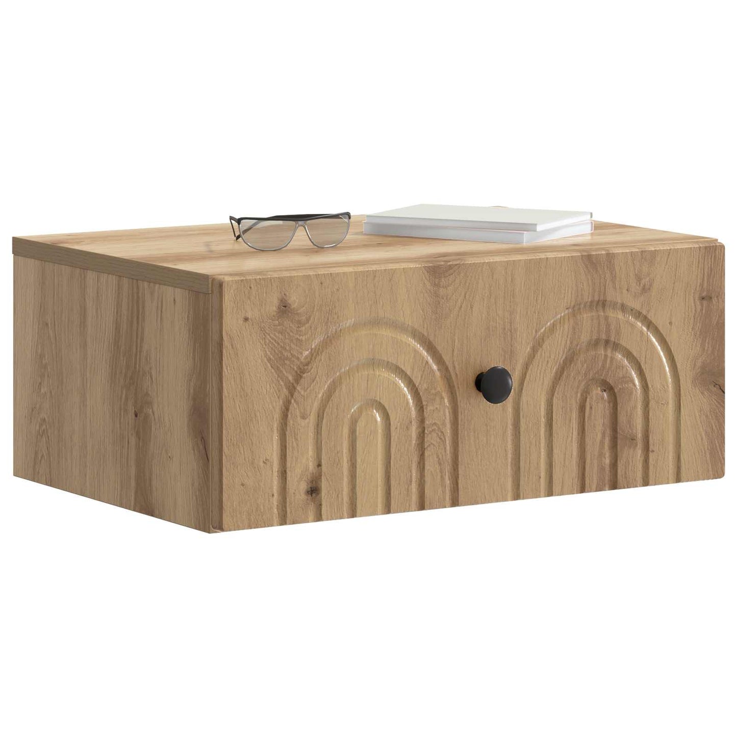 vidaXL Τοίχου Κρεμαστό Κομοδίνο 2 τμχ. Artisan Δρυς 49 x 34,5 x 20 εκ.