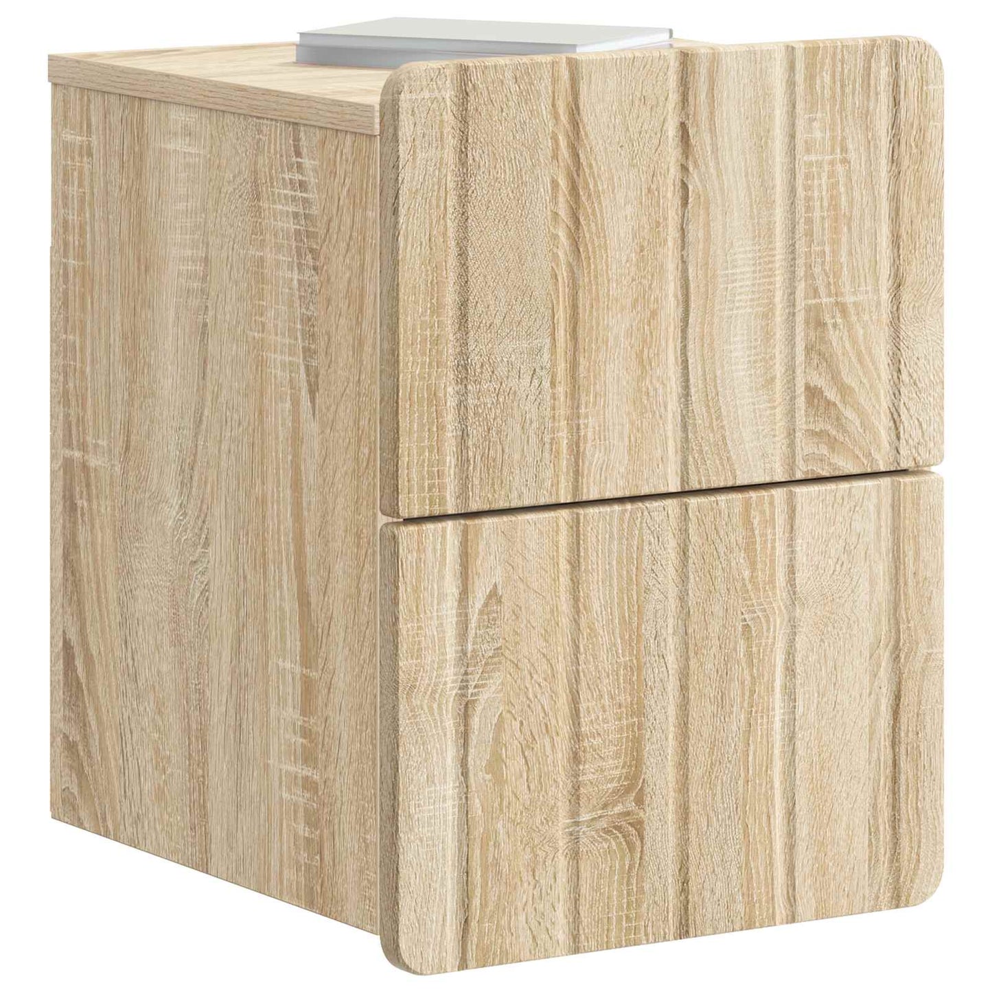 vidaXL Τοίχου Κρεμαστό Κομοδίνο Sonoma Δρυς 33 x 34,5 x 43 εκ.