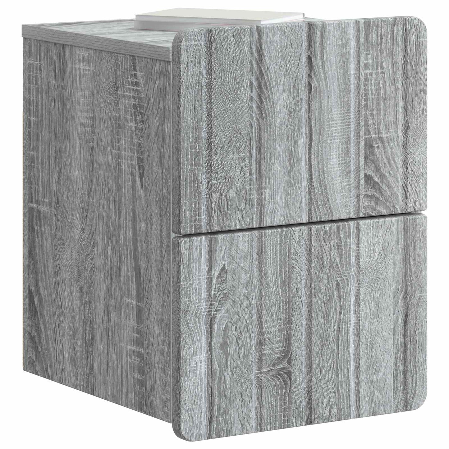 vidaXL Τοίχου Κρεμαστό Κομοδίνο Γκρι Sonoma 33 x 34,5 x 43 εκ.