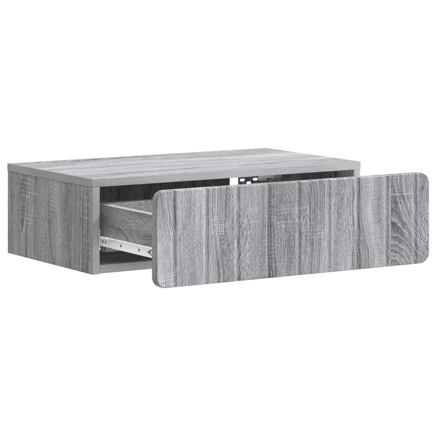 vidaXL Τραπεζάκι Τοίχου Γκρι Sonoma 59 x 34,5 x 17 εκ.