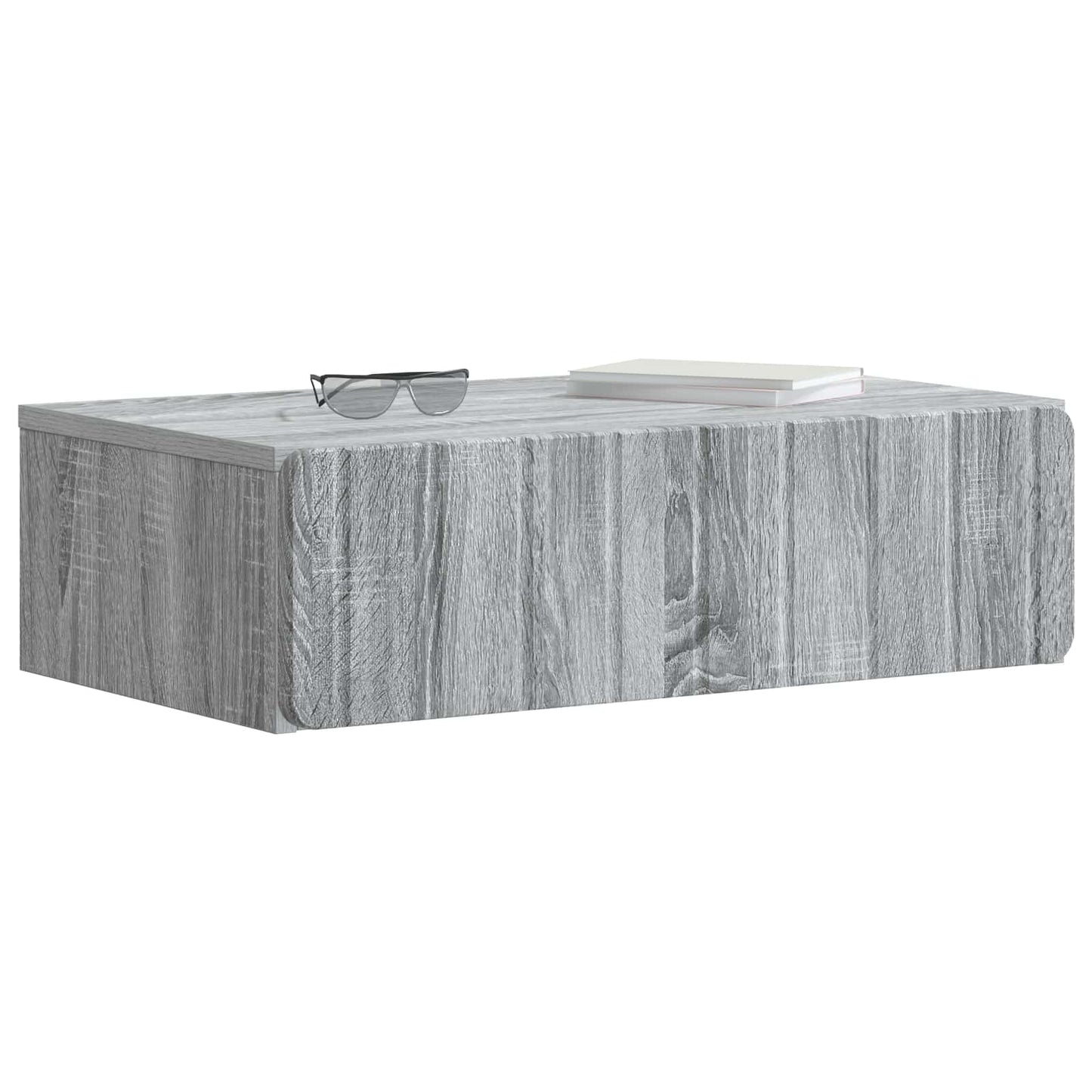 vidaXL Τραπεζάκι Τοίχου Γκρι Sonoma 59 x 34,5 x 17 εκ.