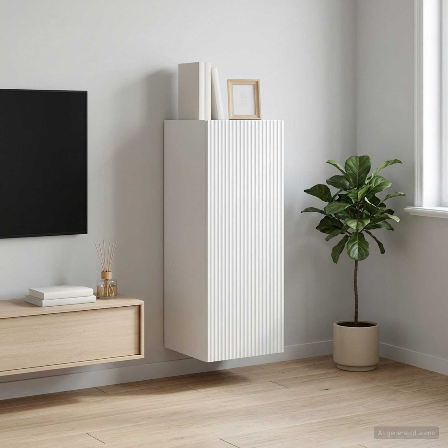 vidaXL Τοίχου Ντουλάπα 33 x 34,5 x 90 εκ Επεξεργασμένο Ξύλο