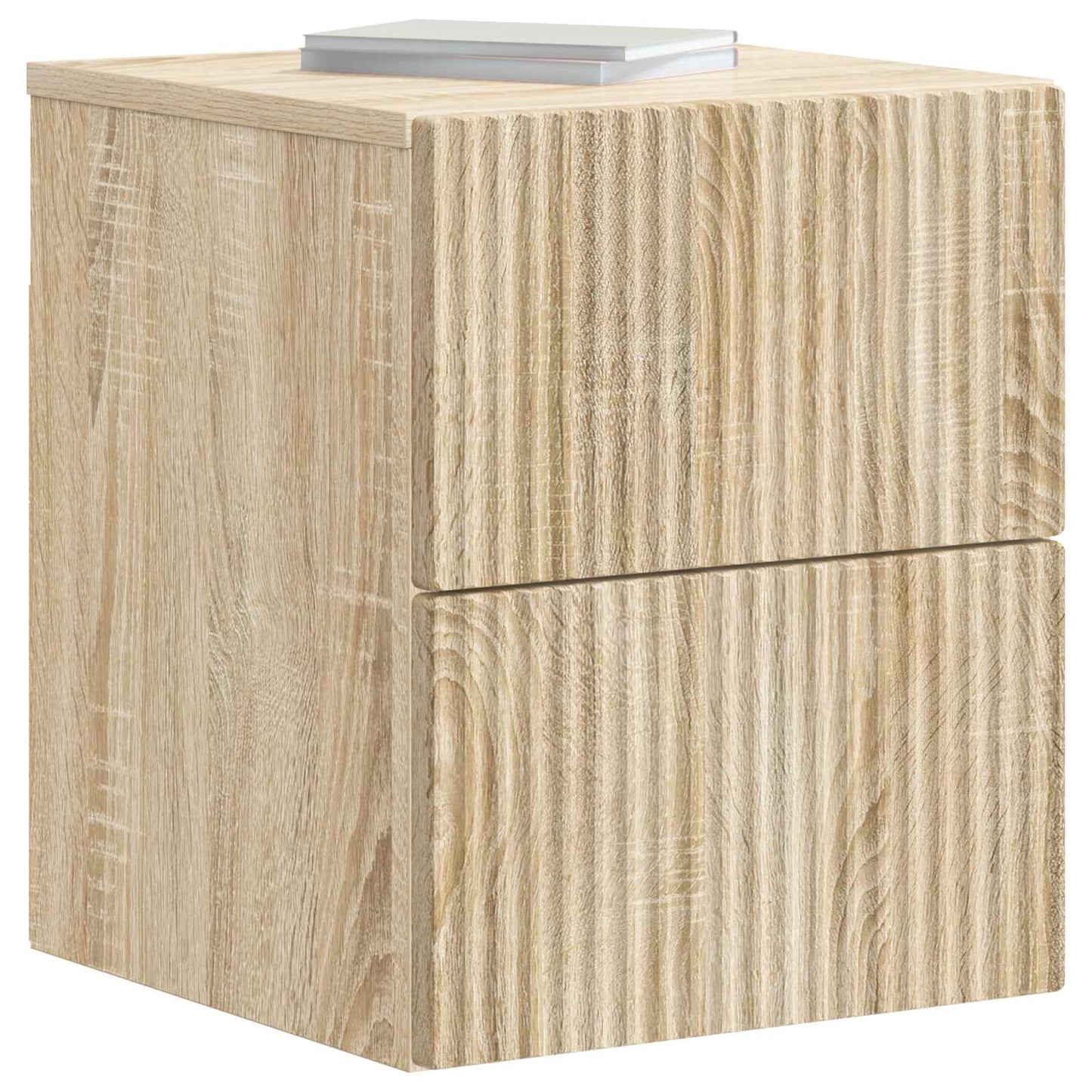 vidaXL Τοίχου Κρεμαστό Κομοδίνο Sonoma Δρυς 33 x 34,5 x 40 εκ