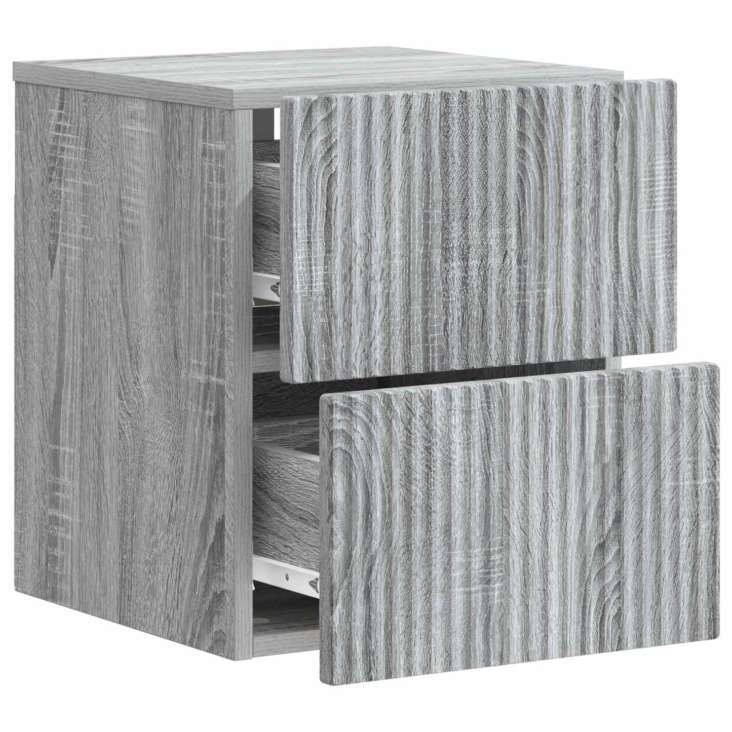 vidaXL Τοίχου Κρεμαστό Κομοδίνο Γκρι Sonoma 33 x 34,5 x 40 εκ