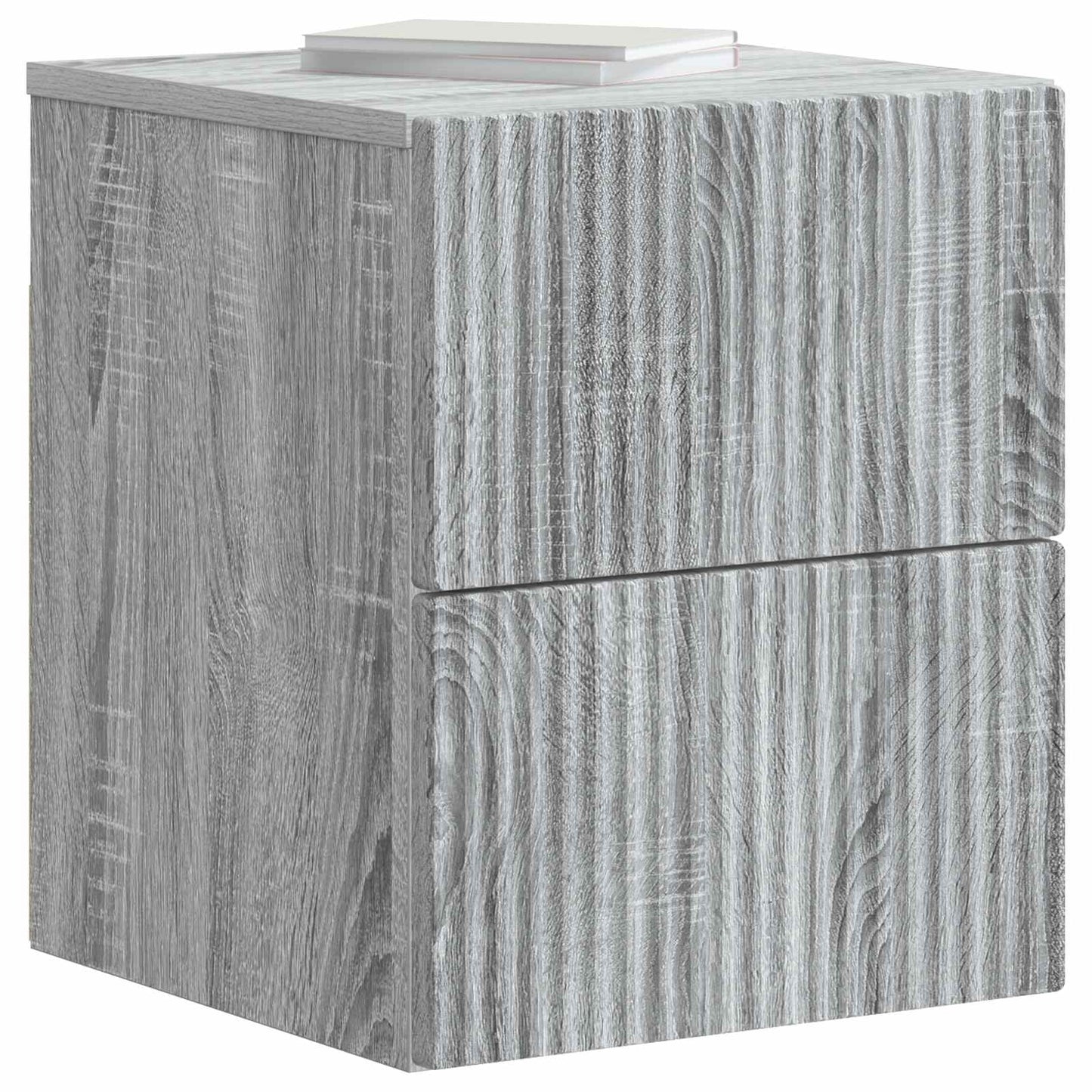 vidaXL Τοίχου Κρεμαστό Κομοδίνο Γκρι Sonoma 33 x 34,5 x 40 εκ