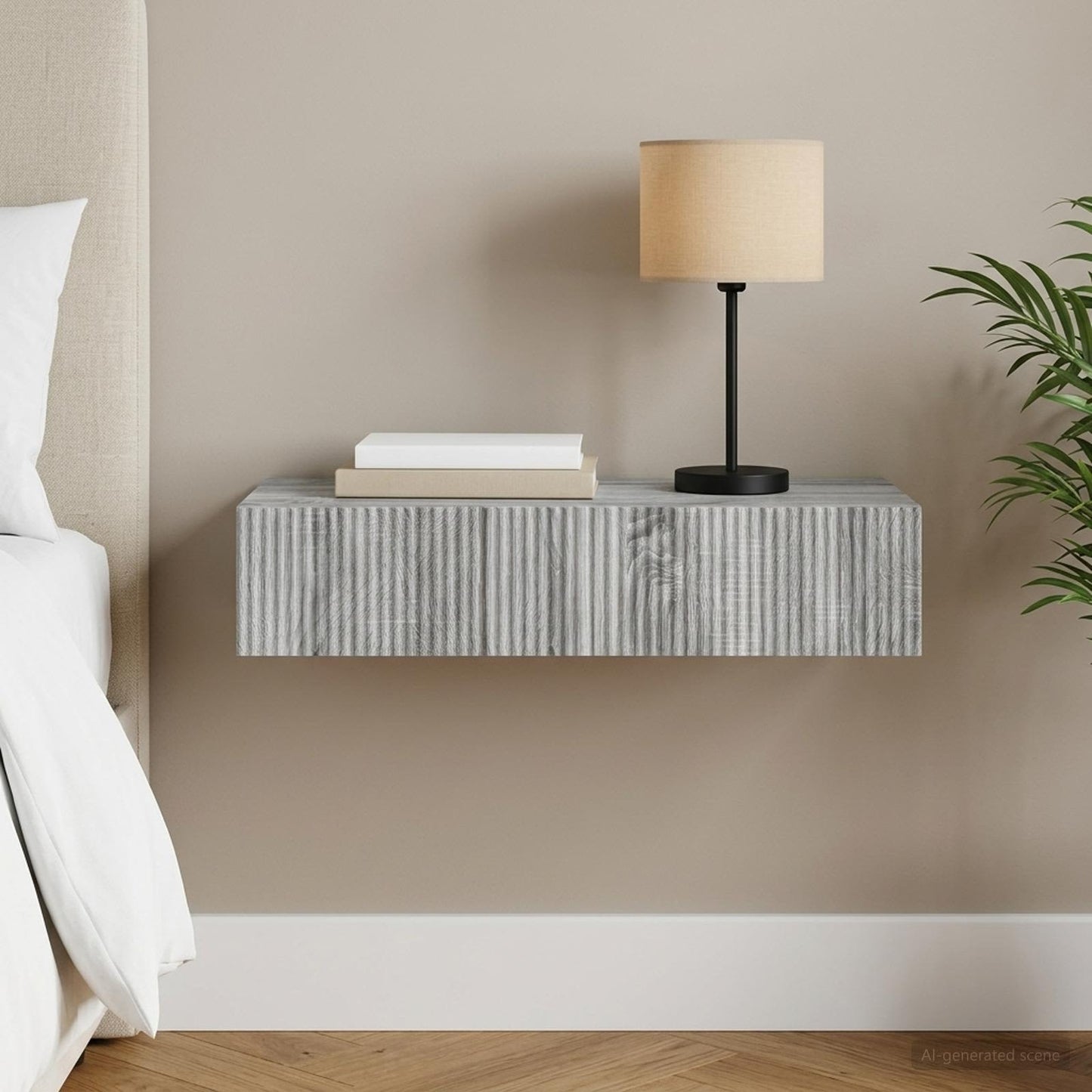 vidaXL Τραπεζάκι Τοίχου 87,5 x 34,5 x 17 εκ. Επεξεργασμένο Ξύλο