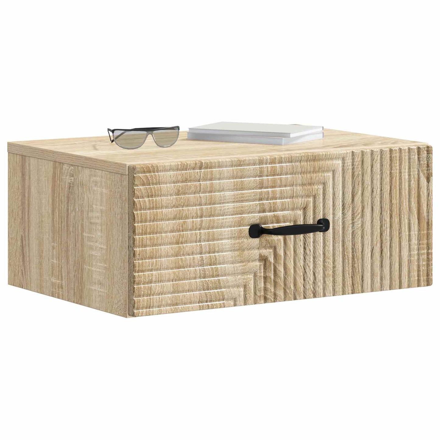 vidaXL Τοίχου Κρεμαστό Κομοδίνο Sonoma Δρυς 49 x 34,5 x 20 εκ.