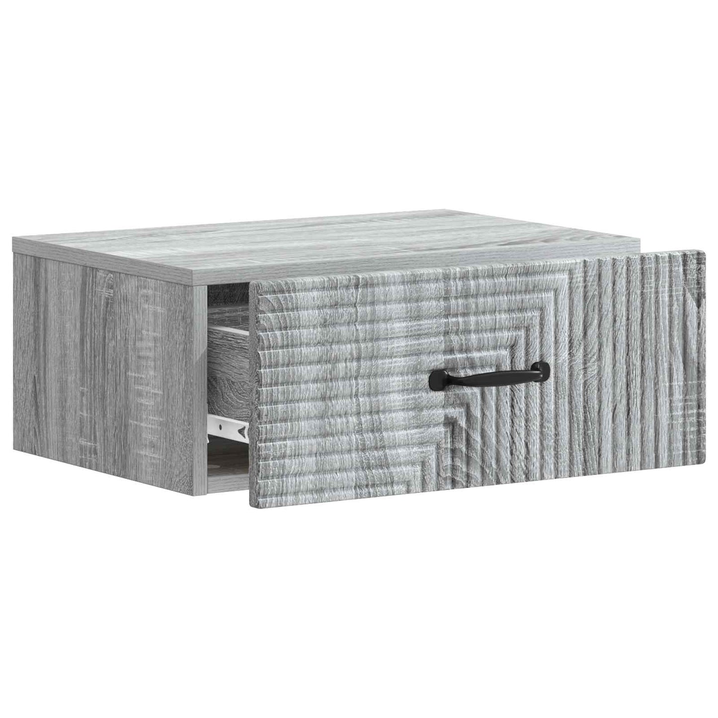 vidaXL Τοίχου Κρεμαστό Κομοδίνο Γκρι Sonoma 49 x 34,5 x 20 εκ.