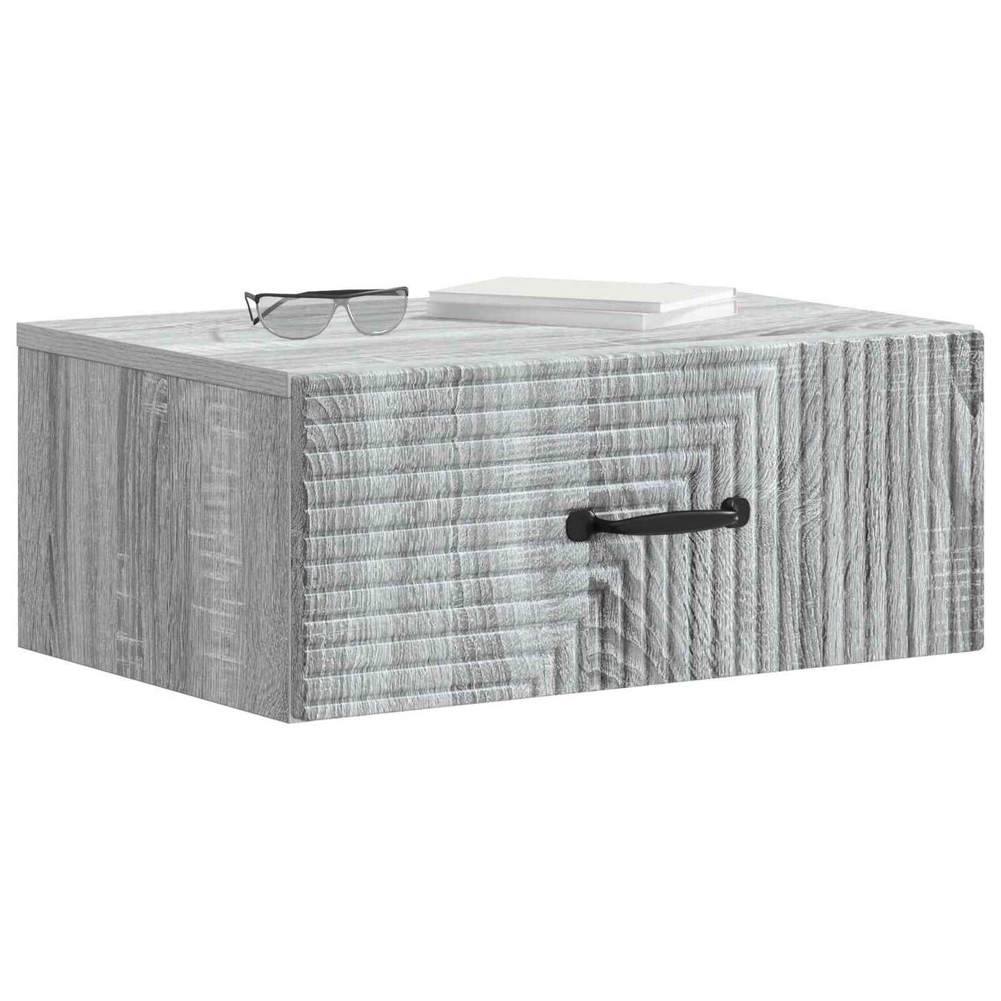 vidaXL Τοίχου Κρεμαστό Κομοδίνο Γκρι Sonoma 49 x 34,5 x 20 εκ.