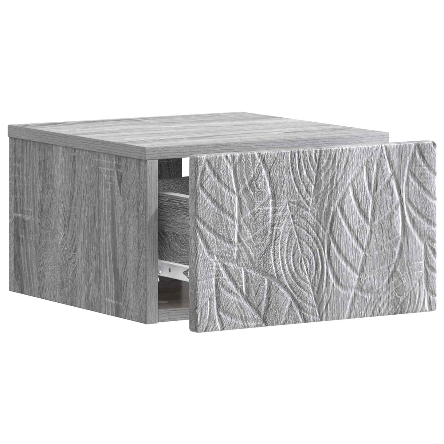 vidaXL Τοίχου Κρεμαστό Κομοδίνο Γκρι Sonoma 49 x 34,5 x 20 εκ.
