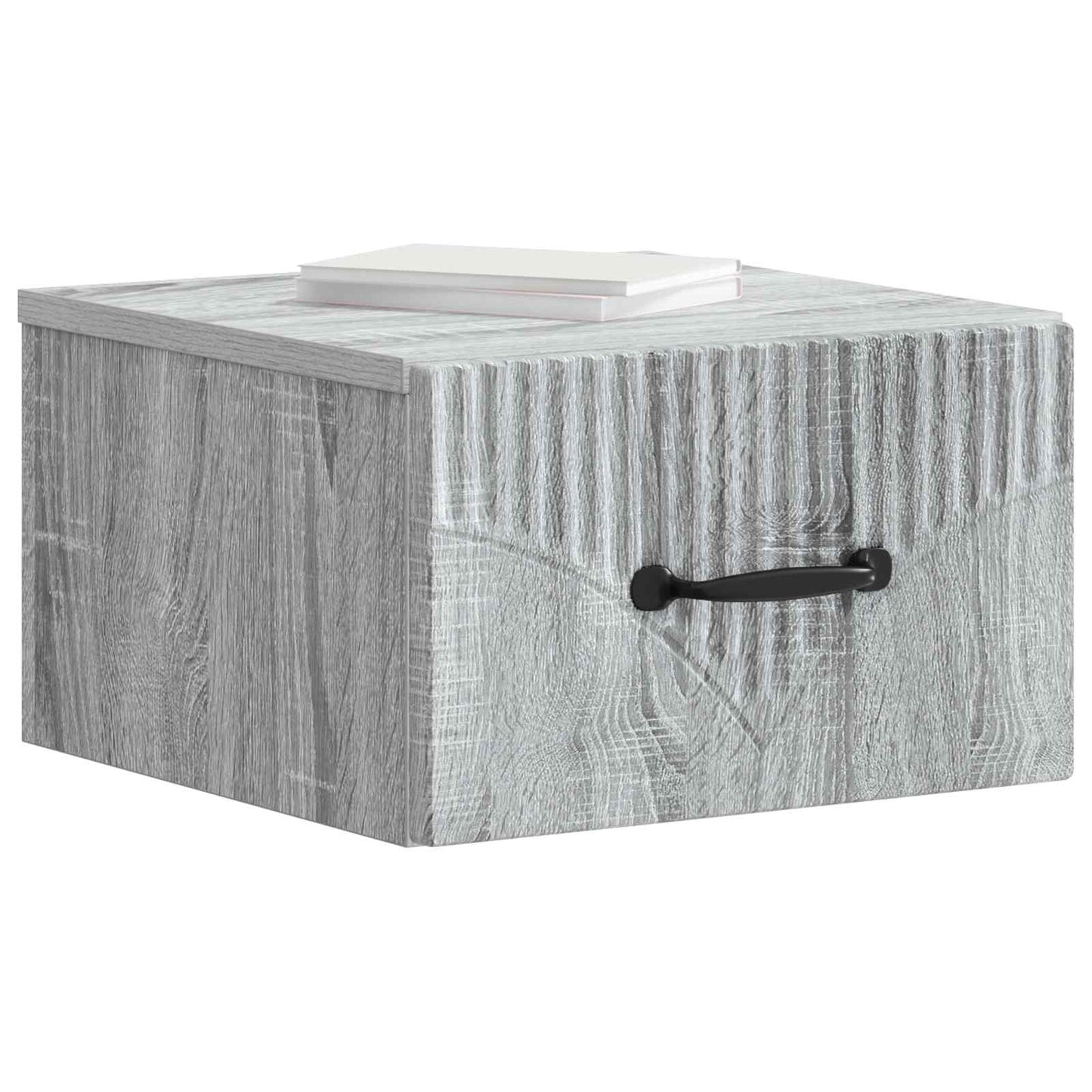 vidaXL Τοίχου Κρεμαστό Κομοδίνο Γκρι Sonoma 34,5 x 33 x 20 εκ.