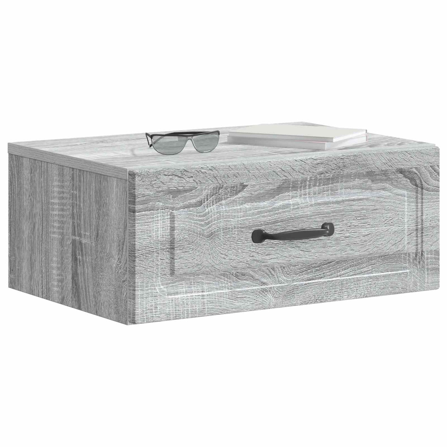 vidaXL Τοίχου Κρεμαστό Κομοδίνο Γκρι Sonoma 49 x 34,5 x 20 εκ.