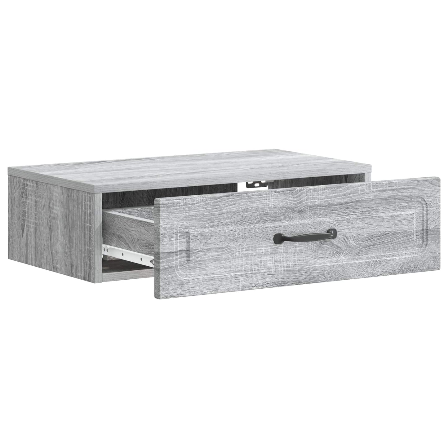 vidaXL Τραπεζάκι Τοίχου Γκρι Sonoma 59 x 34,5 x 17 εκ.