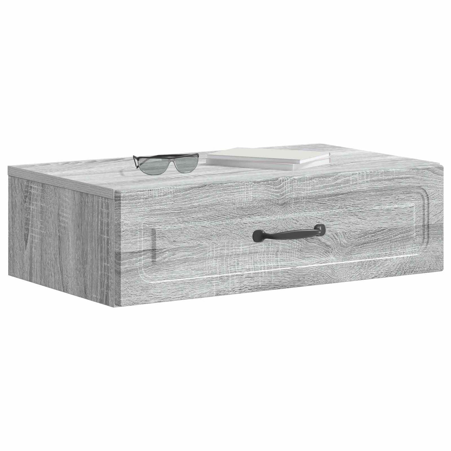 vidaXL Τραπεζάκι Τοίχου Γκρι Sonoma 59 x 34,5 x 17 εκ.