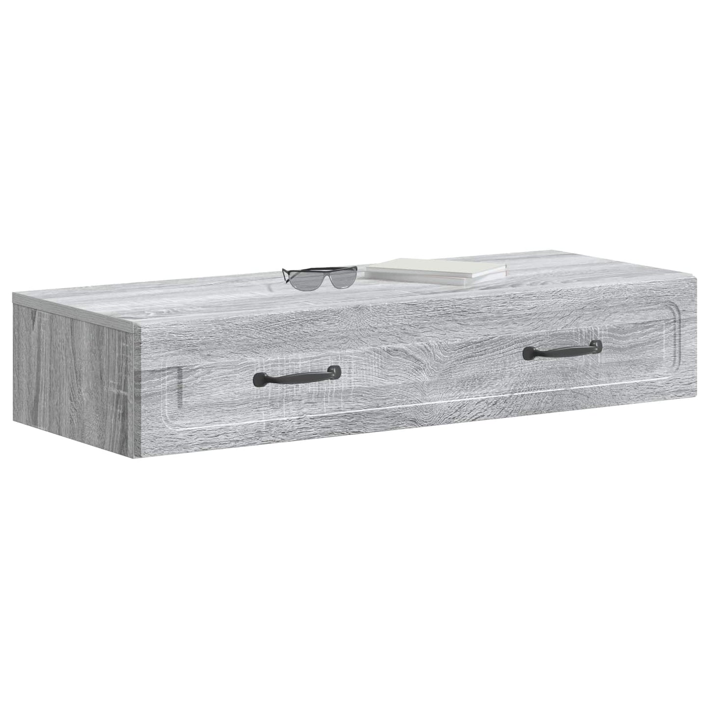 vidaXL Τραπεζάκι Τοίχου Γκρι Sonoma 87,5 x 34,5 x 17 εκ.