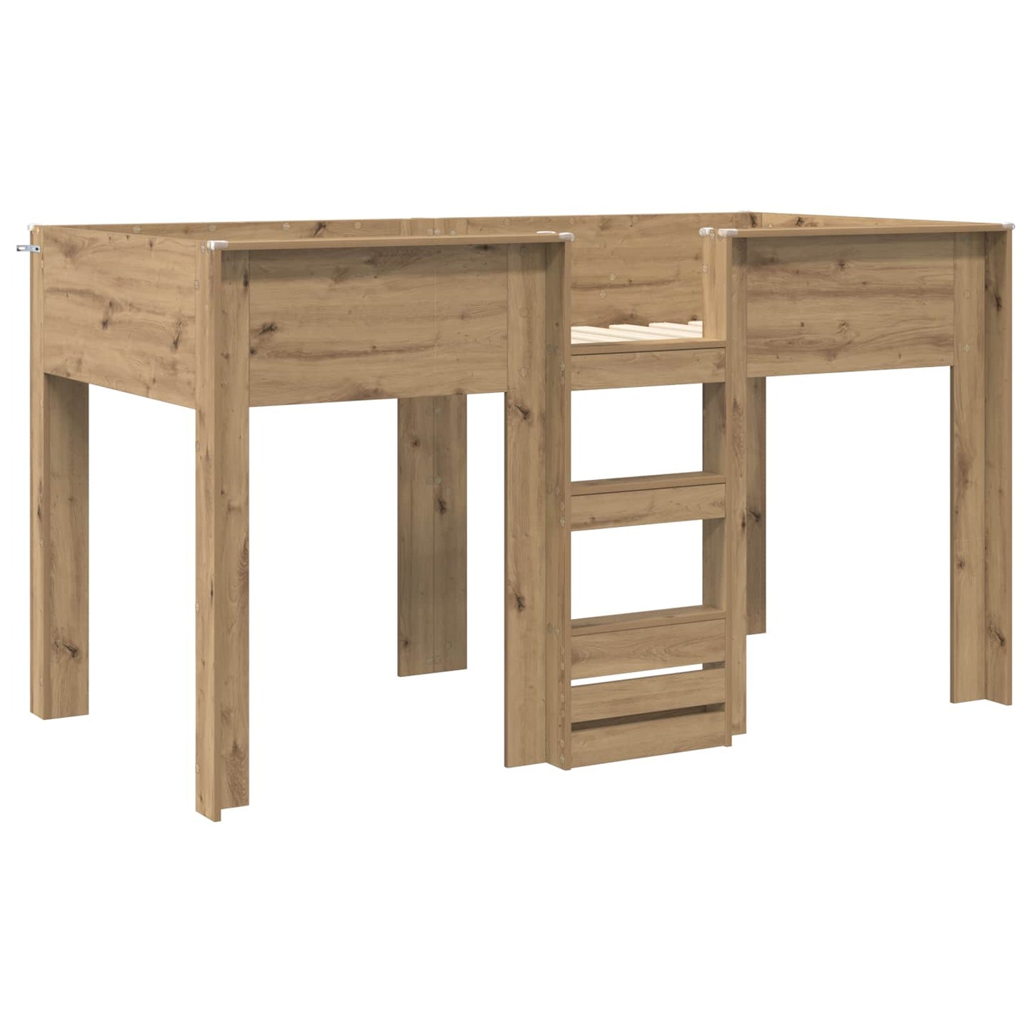 vidaXL Κρεβάτι Κουκέτα για Παιδιά Artisan Oak 90 x 200 cm