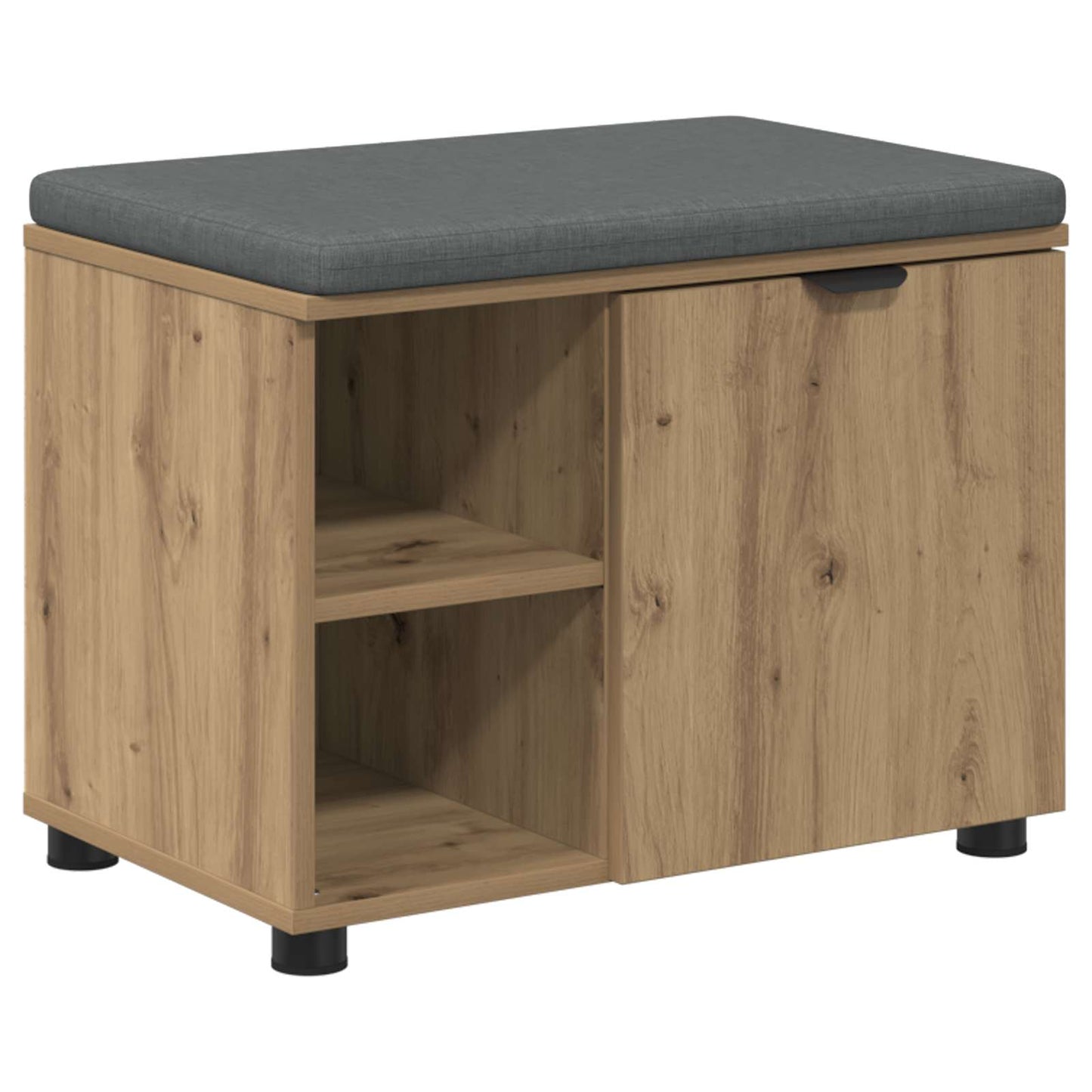 vidaXL Παγκάκι Χαλωρίου Τεχνίτικη Δρυς 60 x 38 x 46 εκ
