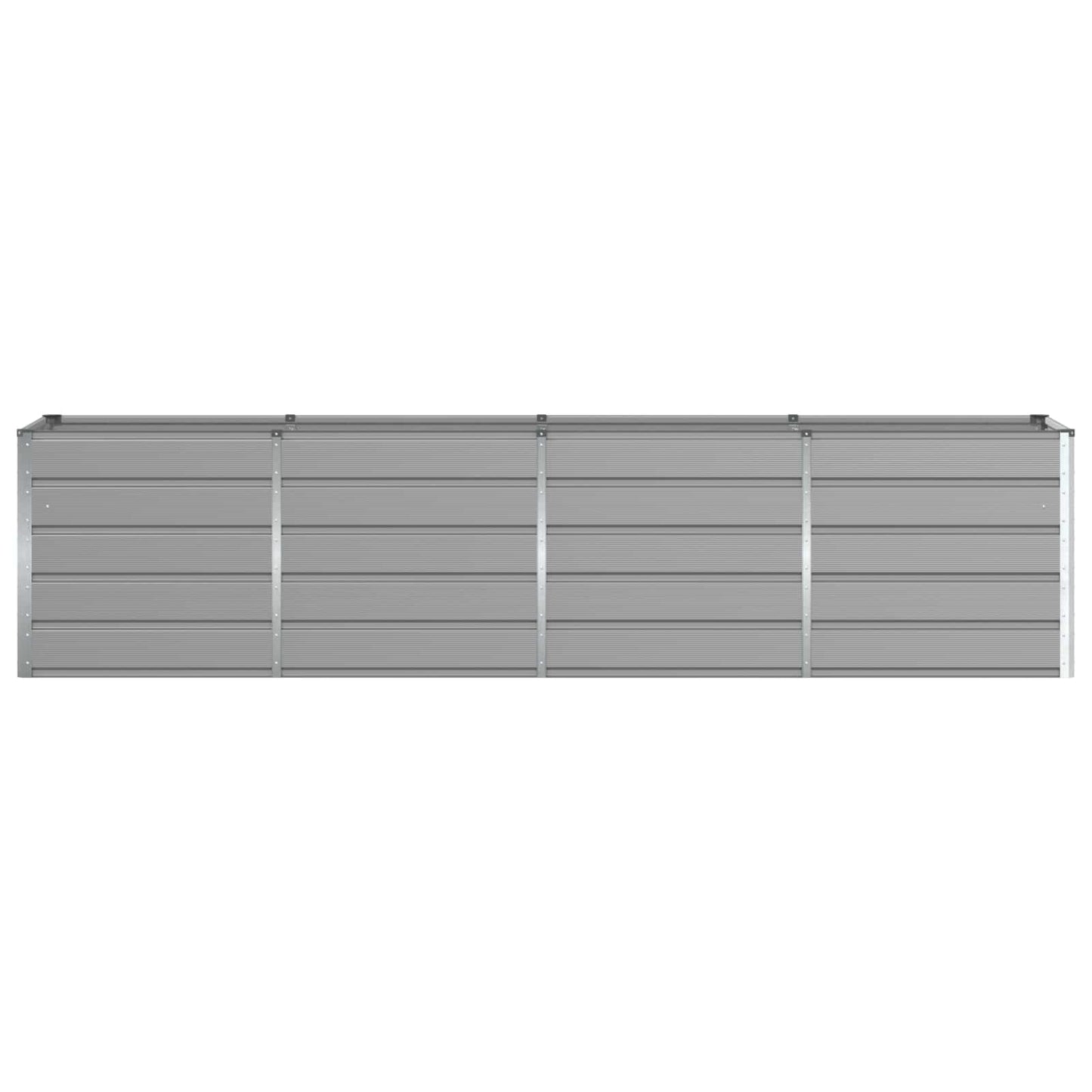 vidaXL Γλάστρα Ανοιχτό γκρι 240 x 80 x 75 εκ. Ατσάλι