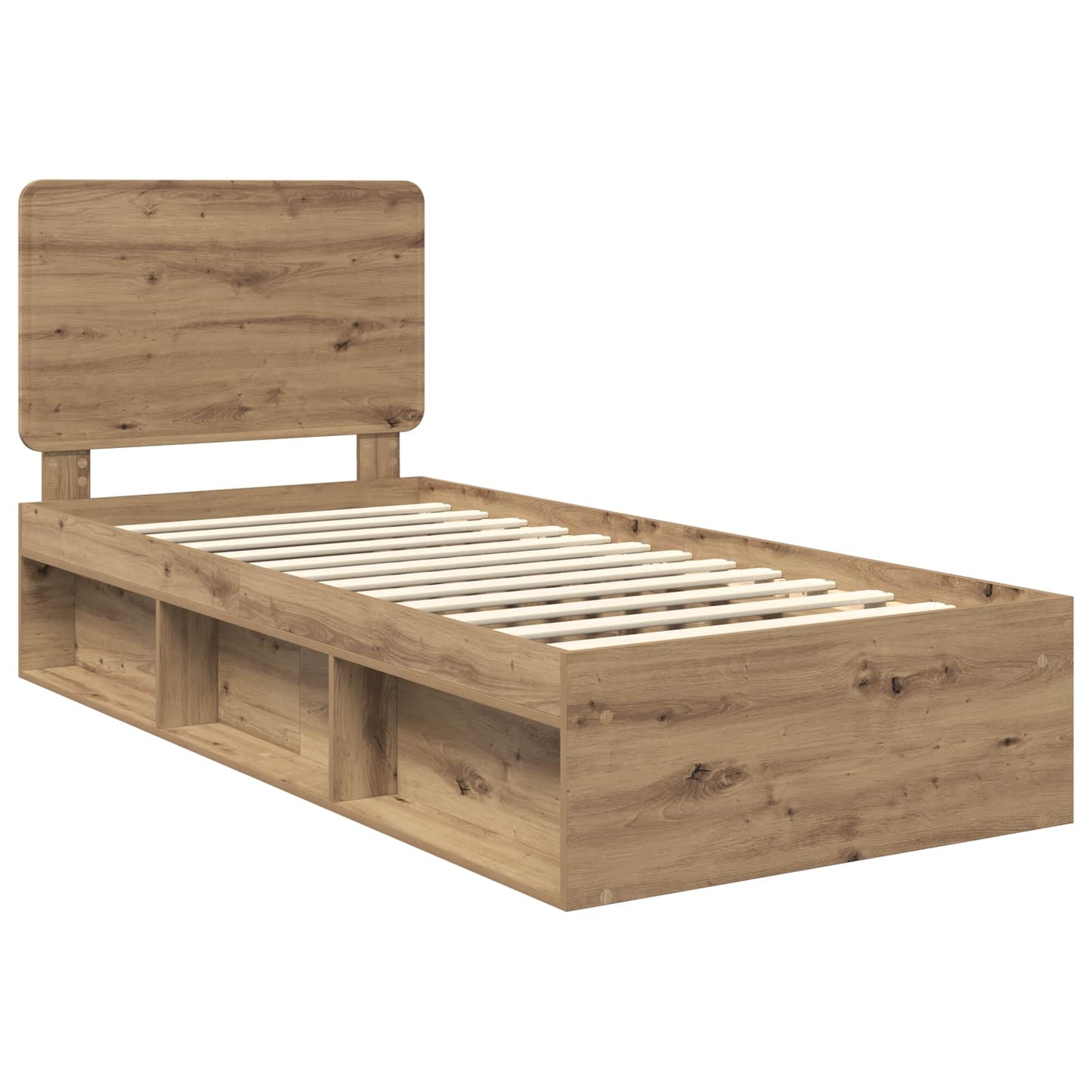 vidaXL Σκελετός Κρεβατιού Artisan Δρυς 100 x 200 cm